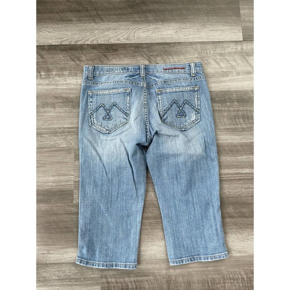 Vigoss Pedal Pusher Capri Jeans Size 8 Medium Wash 29 M2 - Picture 2 of 7